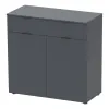 Комод Doros Рон 2 2 фасады 1 шухляда Графит 80х38х100 (41516004)