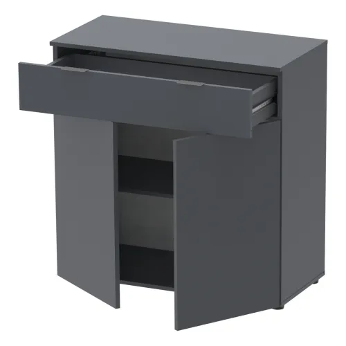 Комод Doros Рон 2 2 фасады 1 шухляда Графит 80х38х100 (41516004)