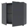 Комод Doros Рон 3 2 фасада Графит 80х38х81 (41516002)