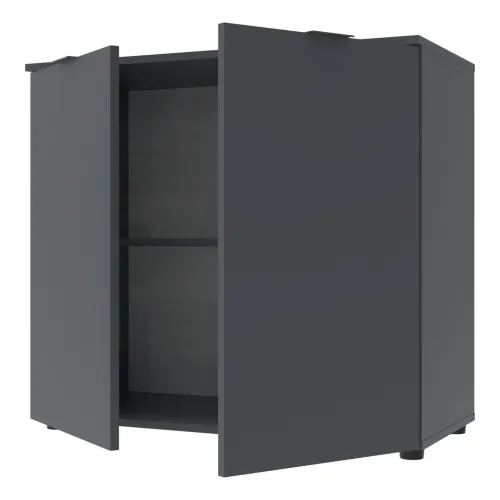 Комод Doros Рон 3 2 фасада Графит 80х38х81 (41516002)