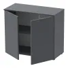 Комод Doros Рон 3 2 фасада Графит 80х38х81 (41516002)