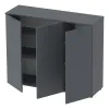 Комод Doros Рон 6 3 фасада Графит 120х38х100 (41516000)