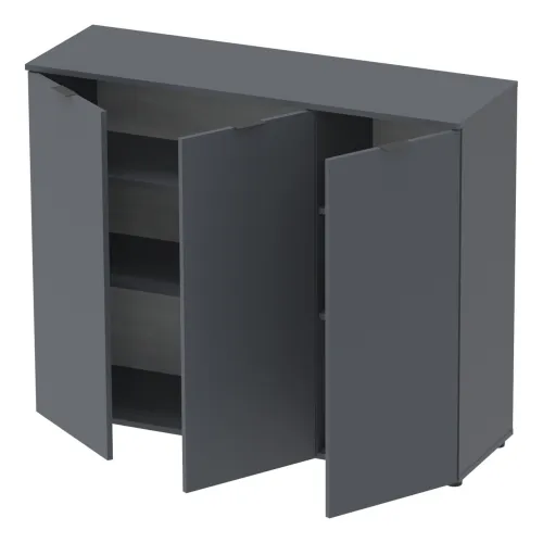 Комод Doros Рон 6 3 фасада Графит 120х38х100 (41516000)