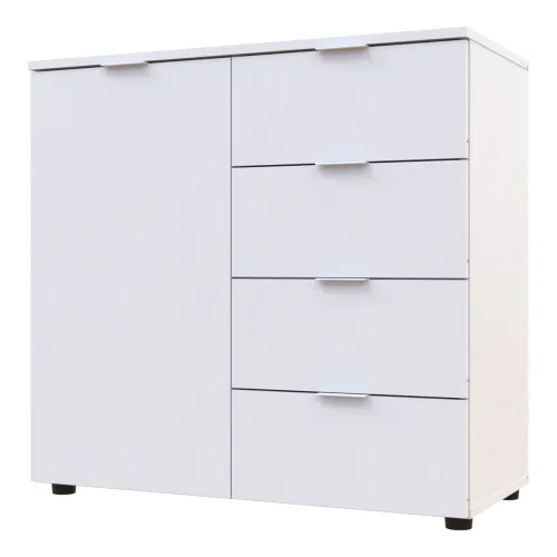 Комод Doros Рон 1 1 фасад 4 шухляды Белый 80х38х81 (41516005)