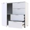Комод Doros Рон 1 1 фасад 4 шухляды Белый 80х38х81 (41516005)