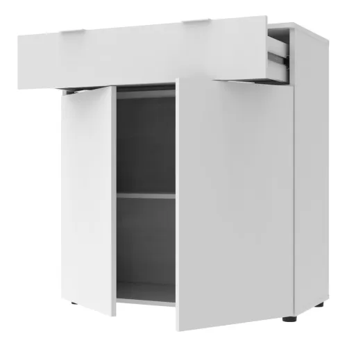 Комод Doros Рон 2 2 фасады 1 шухляда Белый 80х38х100 (41516003)
