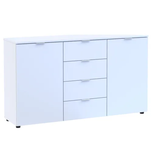 Комод Doros Рон 5 Белый 2 фасада 4 шухляды 140х38х81 (44900223)