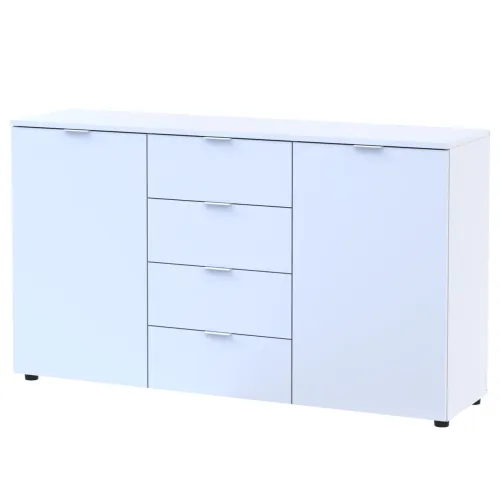 Комод Doros Рон 5 Белый 2 фасада 4 шухляды 140х38х81 (44900223)