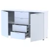 Комод Doros Рон 5 Белый 2 фасада 4 шухляды 140х38х81 (44900223)