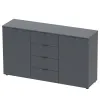 Комод Doros Рон 5 Графит 2 фасада 4 шухляды 140х38х81 (44900235)