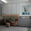 Комод Doros Рон 5 Графит 2 фасада 4 шухляды 140х38х81 (44900235)