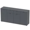Комод Doros Рон 7 Графит 4 фасада 2 шухляды 160х38х81 (44900236)