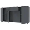 Комод Doros Рон 7 Графит 4 фасада 2 шухляды 160х38х81 (44900236)