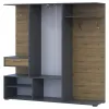 Прихожая Doros Финч Графит / Дуб Артизан 145х37х202 (44900220)