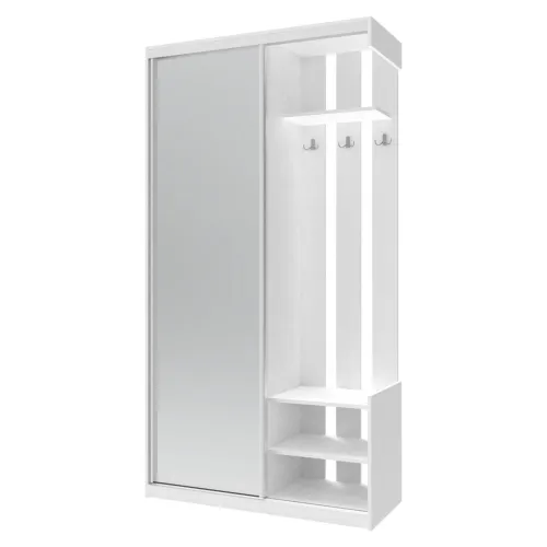 Передпокій Doros City One Door Білий 1 Дзеркало 110х45х210 (44900058)