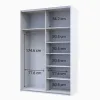 Шафа купе Doros G-Caiser Біла 1 ДСП / 1 Дзеркало / 3 частини 160х60х240 (42002103)