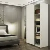 Шафа купе Doros G-Caiser Біла 1 ДСП / 1 Дзеркало / 3 частини 160х60х240 (42002103)