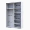 Шафа купе Doros G-Caiser Біла 2 ДСП / 3 частини 160х60х240 (42002104)