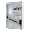Шафа купе Doros G-Caiser Біла 2 Дзеркала / 3 частини 160х60х240 (42002102)