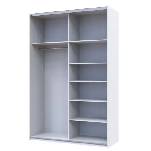Шафа купе Doros G-Caiser Біла 2 Дзеркала / 3 частини 160х60х240 (42002102)