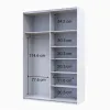 Шафа купе Doros G-Caiser Біла 2 Дзеркала / 3 частини 160х60х240 (42002102)