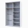 Шафа купе Doros G-Caiser Білий Дуб Євок 1 ДСП / 1 Дзеркало 160х60х240 (42005071)