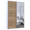 Шафа купе Doros G-Caiser Білий Дуб Євок 1 ДСП / 1 Дзеркало 160х60х240 (42005071)