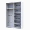 Шафа купе Doros G-Caiser Білий Дуб Євок 2 ДСП 160х60х240 (42005073)