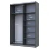 Шафа купе Doros G-Caiser Графіт Графіт 1 ДСП / 1 Дзеркало 160х60х240 (42005084)