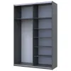 Шафа купе Doros G-Caiser Графіт Графіт 1 ДСП / 1 Дзеркало 160х60х240 (42005084)