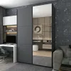 Шафа купе Doros G-Caiser Графіт Графіт 1 ДСП / 1 Дзеркало 160х60х240 (42005084)