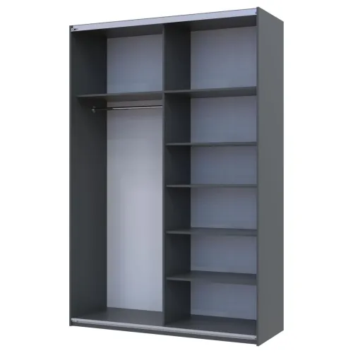 Шафа купе Doros G-Caiser Графіт Графіт 2 ДСП 160х60х240 (42005085)