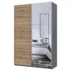 Шафа купе Doros G-Caiser Графіт Дуб Євок 1 ДСП / 1 Дзеркало 160х60х240 (42005072)