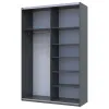 Шафа купе Doros G-Caiser Графіт Дуб Євок 2 ДСП 160х60х240 (42005074)