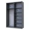 Шафа купе Doros G-Caiser Графіт Дуб Євок 2 ДСП 160х60х240 (42005074)