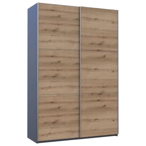 Шафа купе Doros G-Caiser Графіт Дуб Євок 2 ДСП 160х60х240 (42005074)