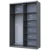 Шафа купе Doros G-Caiser Графіт 2 Дзеркала / 3 частини 160х60х240 (42005021)