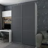 Шафа купе Doros G-Caiser Білий Графіт 2 ДСП / 3 частини 180х60х240 (42005093)
