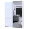 Шафа купе Doros G-Caiser Білий 1 ДСП / 1 Дзеркало 180х60х240 (42005028)