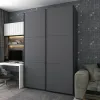 Шафа купе Doros G-Caiser Графіт Графіт 2 ДСП / 3 частини 180х60х240 (42005089)