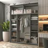 Шафа купе Doros G-Caiser Графіт / Дуб Евок 2 ДСП / 3 частини 180х60х240 (42005014)