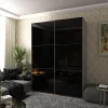 Шафа купе Doros G-Caiser Графіт 2 Скло / 3 частини 180х60х240 (42005016)