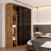 Шафа купе Doros G-Caiser Дуб Евок2 Скло / 3 частини 180х60х240 (80737751)