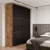 Шафа купе Doros G-Caiser Дуб Евок2 Скло / 3 частини 180х60х240 (80737751)