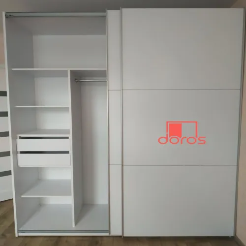 Шафа купе Doros G-Caiser Біла 2 ДСП / 3 частини 220х60х240 (42003007)