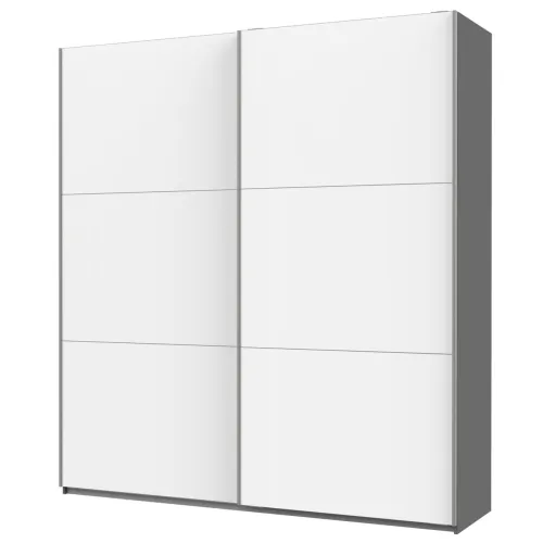 Шафа купе Doros G-Caiser Графіт / Біла 2 ДСП / 3 частини 220х60х240 (42001012)