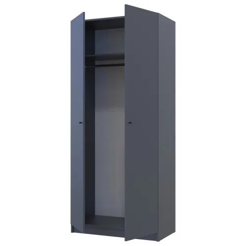Шафа для одягу Doros Промо Графіт 2 ДСП 90х48х204 (44900232)