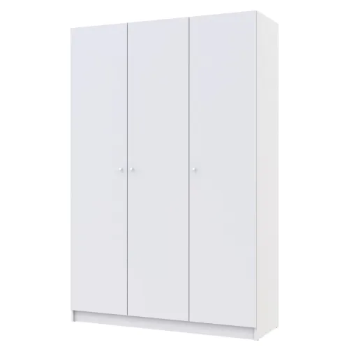Шафа для одягу Doros Промо Біла 3 ДСП 135х48х204 (80737071)