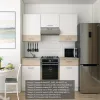 Кухня Лея Doros 1.8 м Белый/Дуб Сонома ДСП 180х60х250 (81000010)
