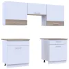 Кухня Лея Doros 1.8 м Белый/Дуб Сонома ДСП 180х60х250 (81000010)